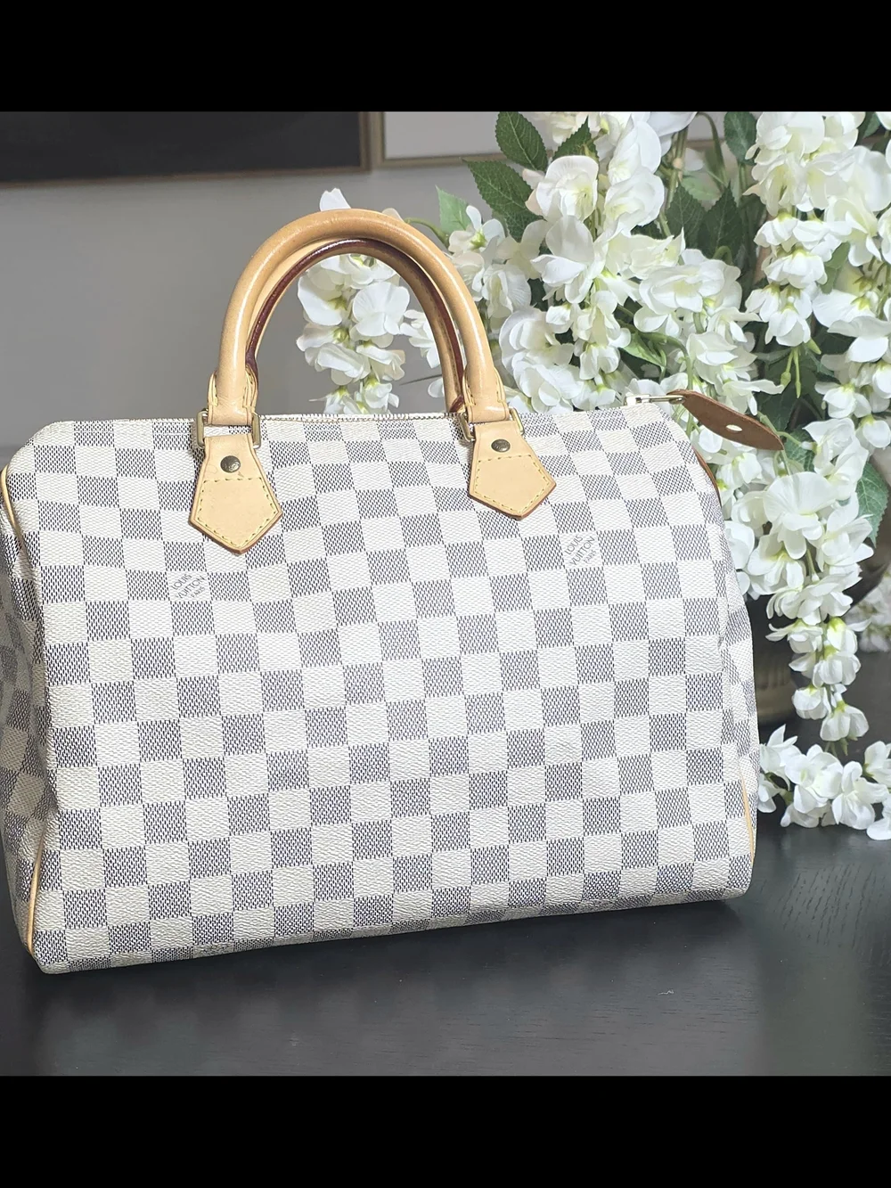 Louis Vuitton Speedy 30 Handbag Damier Azur